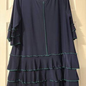 Zadie B’s Navy blue and green top